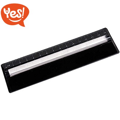 Righello con lente di ingrandimento