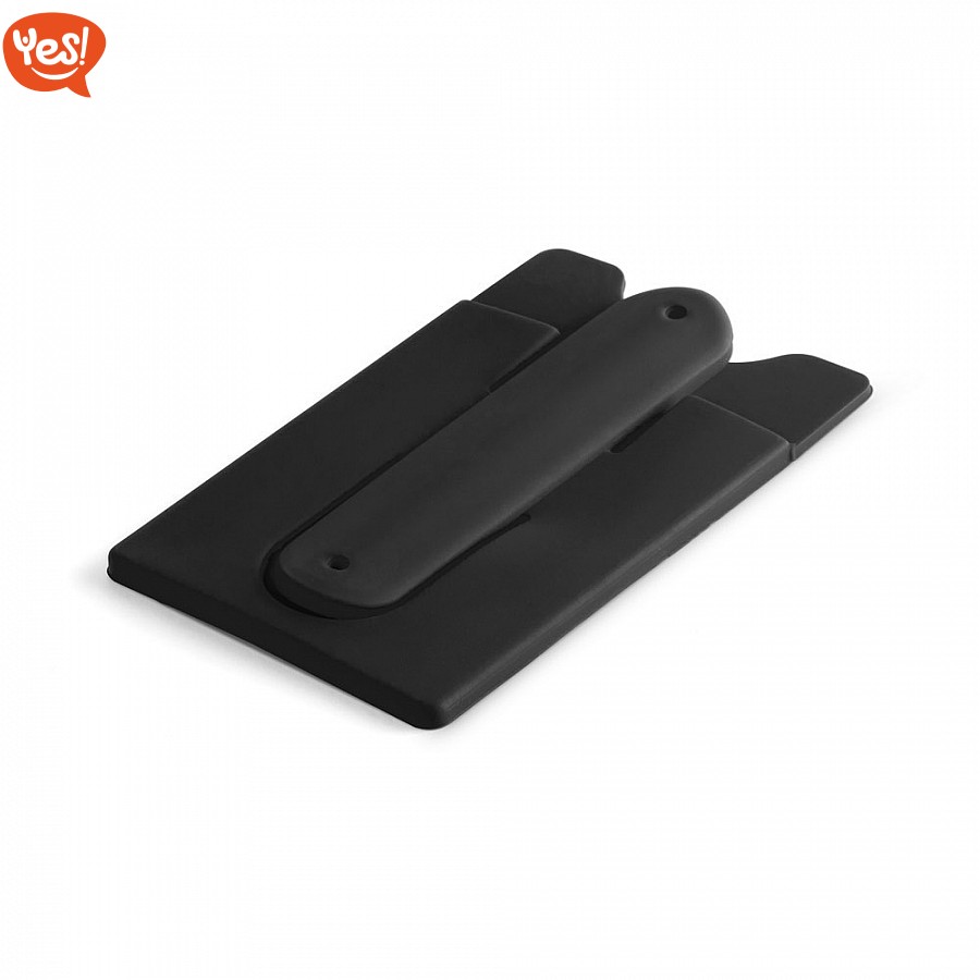 Porta Carte Di Credito Adesivo Per Retro Telefono | Due Slot In Silicone | Portafoglio Da Attaccare