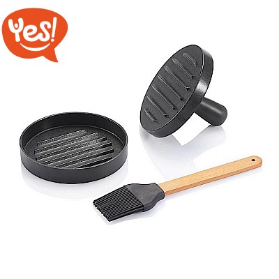 Set BBQ con pressa hamburger Set BBQ con pressa hamburger