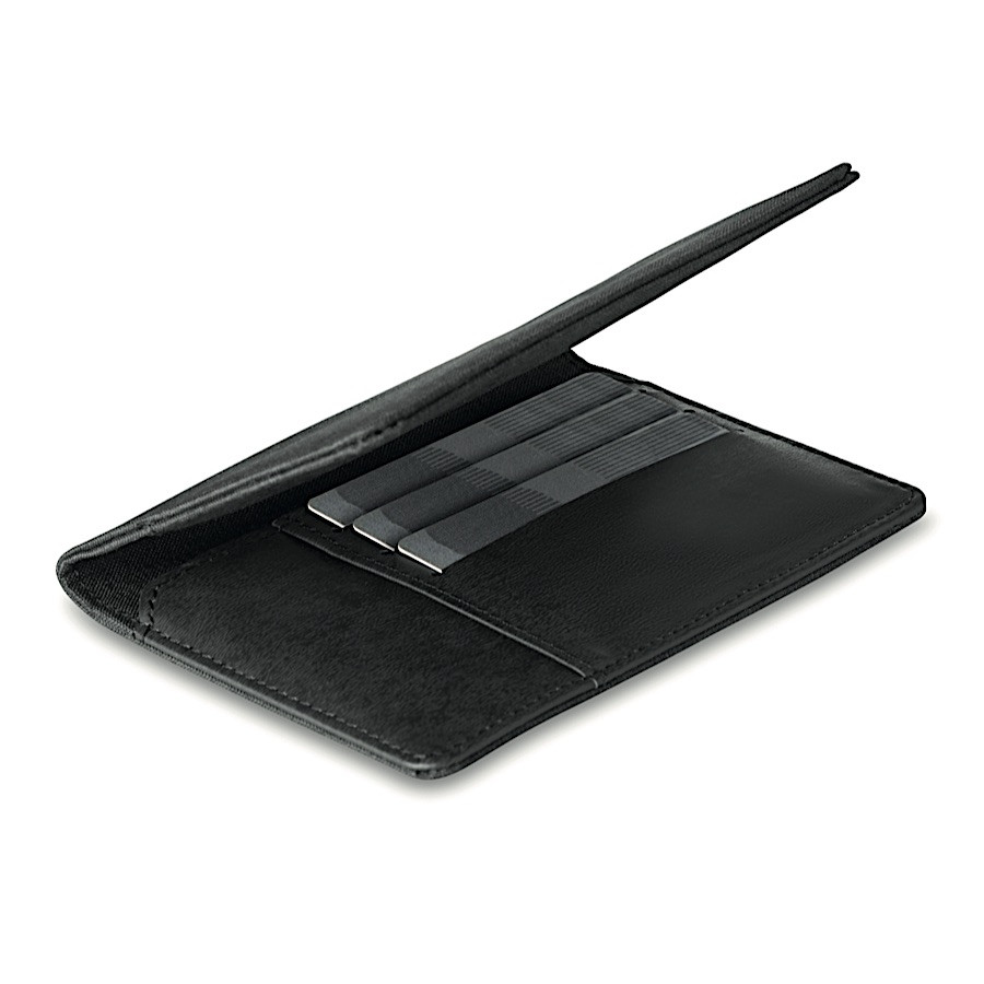 Porta Passaporto Viaggio RFID Con AirTag - Custodia Elegante Per Documenti E Carte Brushed Cognac